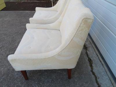 Pair of Slipper Lounge Chairs Mid Century Modern