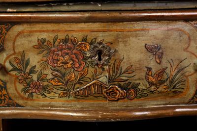 Pair of Small Italian Lacquered Commodes 19 century