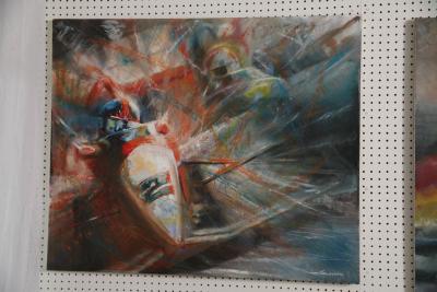 Pair of Solaris Formula 1 Paintings