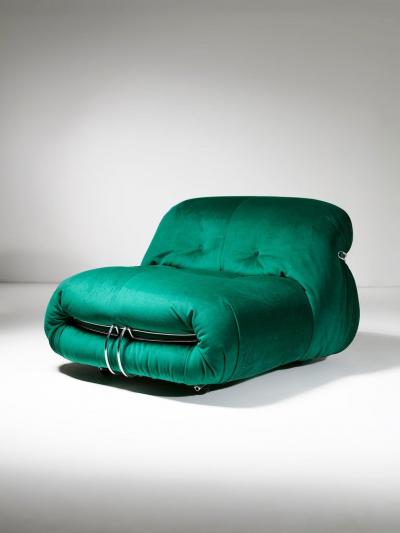 Pair of Soriana Lounge Chairs by Afra and Tobia Scarpa for Cassina