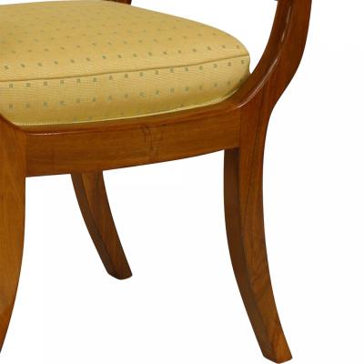 Pair of South German Biedermeier Walnut Benches