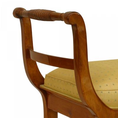 Pair of South German Biedermeier Walnut Benches