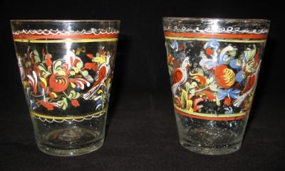 Pair of Spanish Glass Tumblers