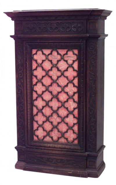 Pair of Spanish Renaissance Style Mahogany Cabinets