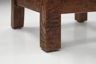 Pair of Square Mid Century Modern Stools Europe 1950s