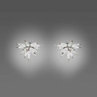 Pair of Star Flush Mounts by Phoenix