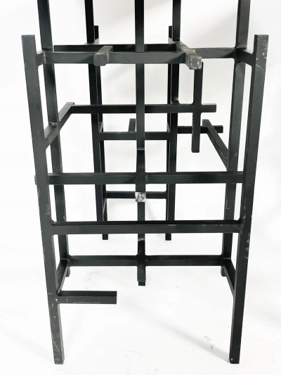 Pair of Steel Glass End or Console Table