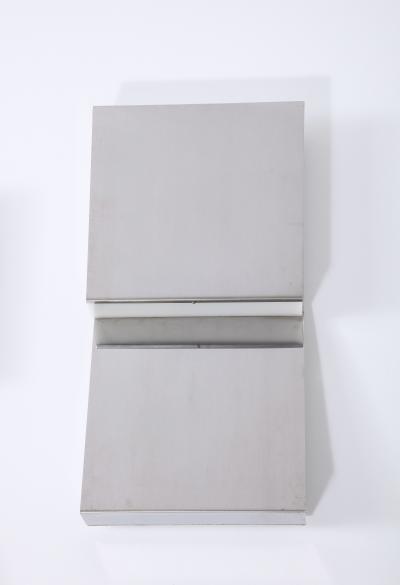 Pair of Steel Wall Lamps France c 1970