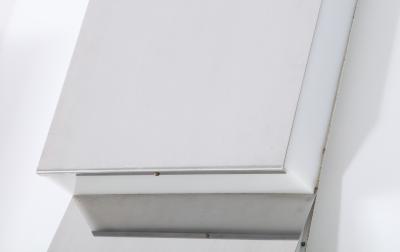 Pair of Steel Wall Lamps France c 1970