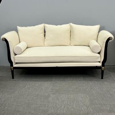 Pair of Steel and Bronze Sofas Settees Hollywood Regency Peter Marino Style