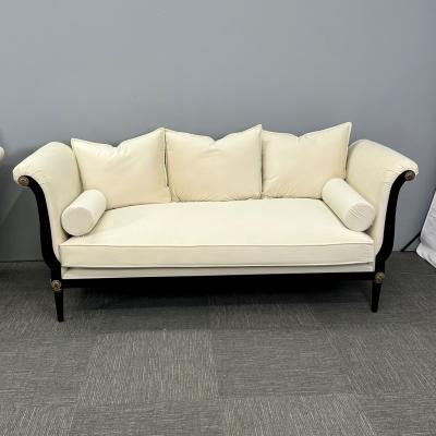 Pair of Steel and Bronze Sofas Settees Hollywood Regency Peter Marino Style