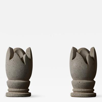 Pair of Stone Table Lamps