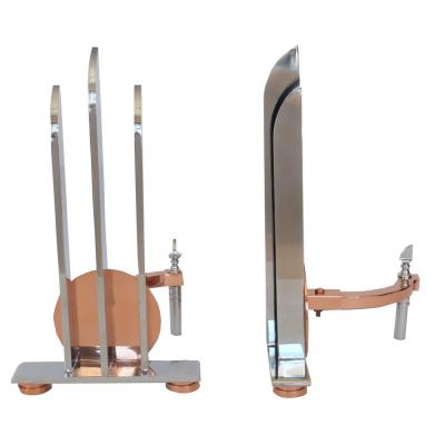 Pair of Streamline Art Deco Andirons in the Manor of Walter Von Nessen