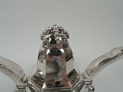 Pair of Super Stylish Art Deco Classical Silver 2 Light Candelabra