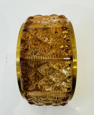 Pair of Swedish 1960s Crystal Mid Century Wall Lights