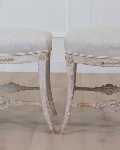 Pair of Swedish 19th Century Gustavian Stools