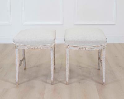 Pair of Swedish 19th Century Gustavian Stools