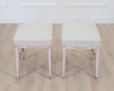 Pair of Swedish 19th Century Gustavian Stools