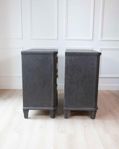 Pair of Swedish 19th Century Painted Chests of Drawers c 1850