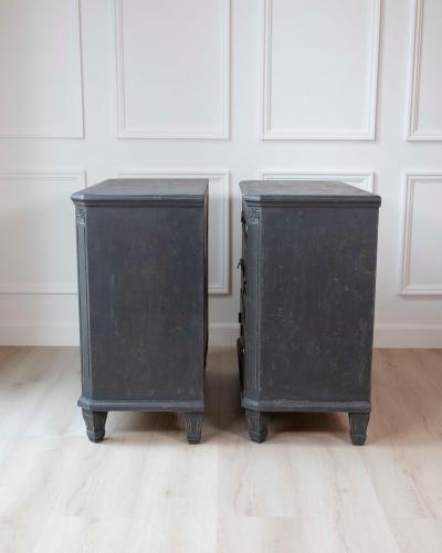 Pair of Swedish 19th Century Painted Chests of Drawers c 1850