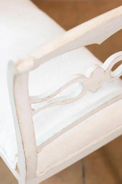 Pair of Swedish 19th Century Painted Wood Window Benches