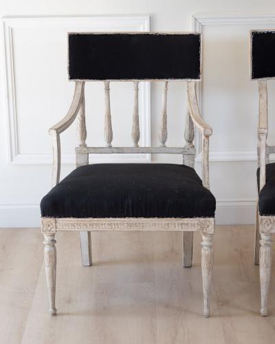 Pair of Swedish Armchairs circa 1800