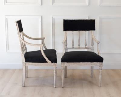Pair of Swedish Armchairs circa 1800