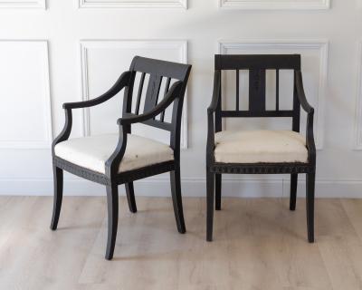 Pair of Swedish Armchairs circa 1880