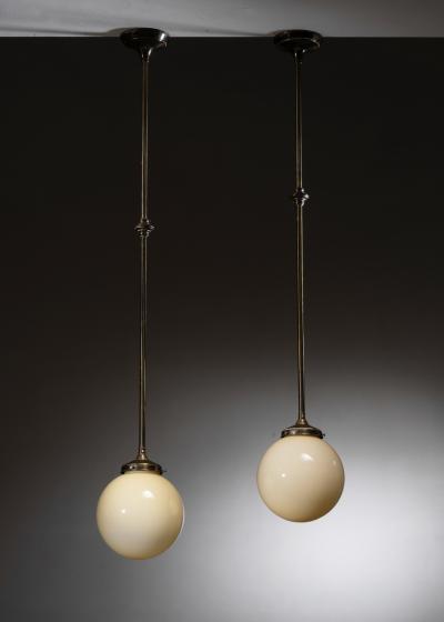 Pair of Swedish Art Deco pendants