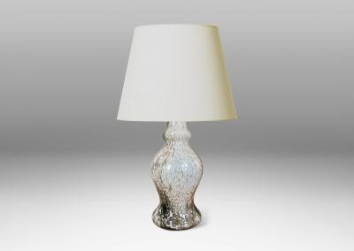 Pair of Swedish Blown Glass Table Lamps