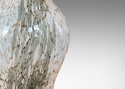 Pair of Swedish Blown Glass Table Lamps
