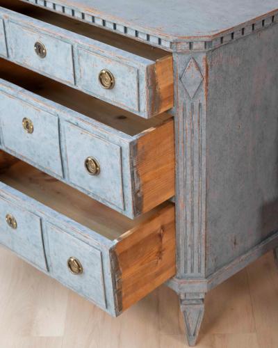 Pair of Swedish Blue Commodes