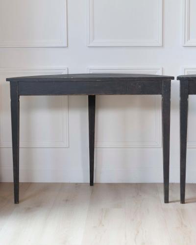 Pair of Swedish Demi Lune Tables circa 1880