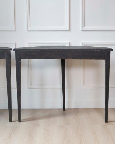 Pair of Swedish Demi Lune Tables circa 1880