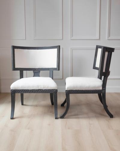 Pair of Swedish Empire Chairs Early 19th Century