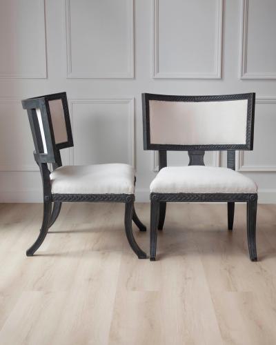 Pair of Swedish Empire Chairs Early 19th Century