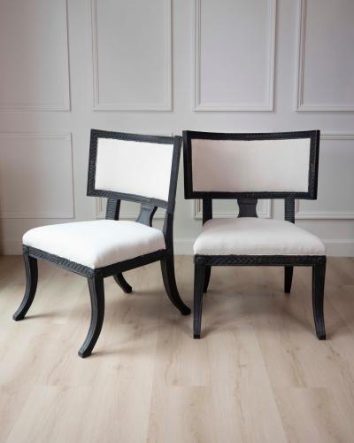 Pair of Swedish Empire Chairs Early 19th Century