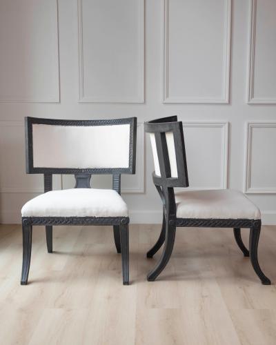 Pair of Swedish Empire Chairs Early 19th Century