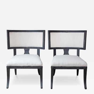 Pair of Swedish Empire Chairs Early 19th Century