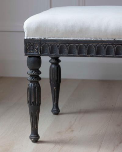Pair of Swedish Empire Stools Early 19th Century