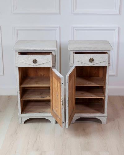 Pair of Swedish Gustavian Bedside Cabinets Circa 1800