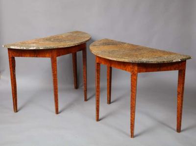 Pair of Swedish Gustavian Console Tables
