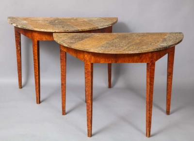 Pair of Swedish Gustavian Console Tables