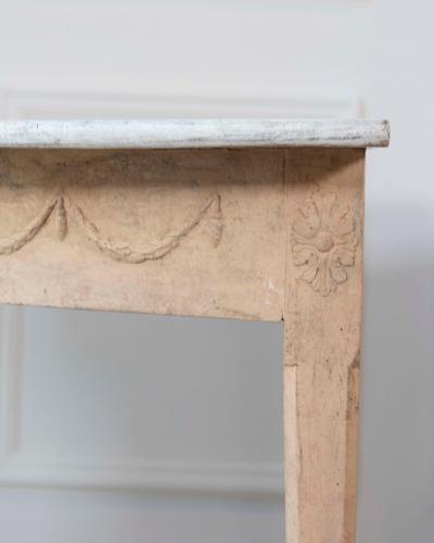 Pair of Swedish Gustavian Demi Lune Console Tables in Oak circa 1840 1860
