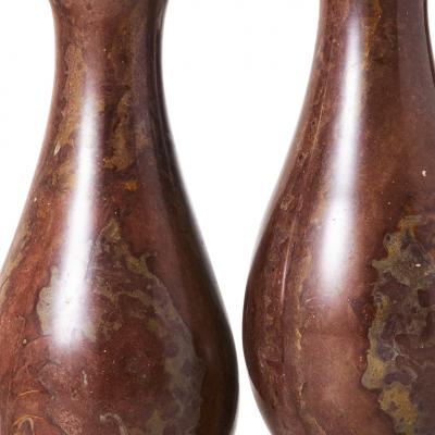 Pair of Swedish Marble Table Lamps