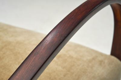 Pair of Swedish Modern Beech Armchairs Sweden circa 1940s