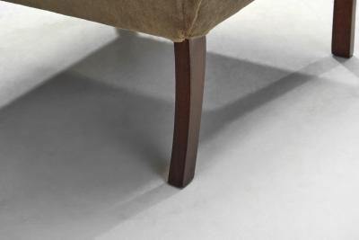 Pair of Swedish Modern Beech Armchairs Sweden circa 1940s