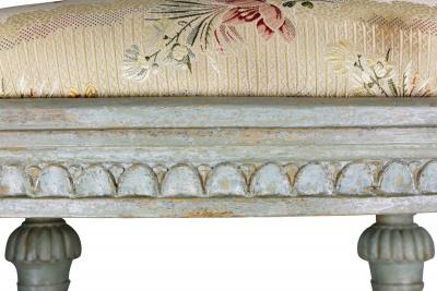 Pair of Swedish Neoclassic Painted Footstools