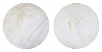 Pair of Swedish Neoclassical Giltwood and Painted Torchere