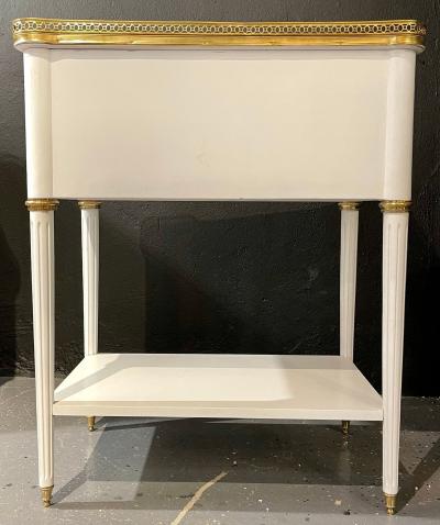 Pair of Swedish Neoclassical Open Nightstands or End Tables Manner Jansen